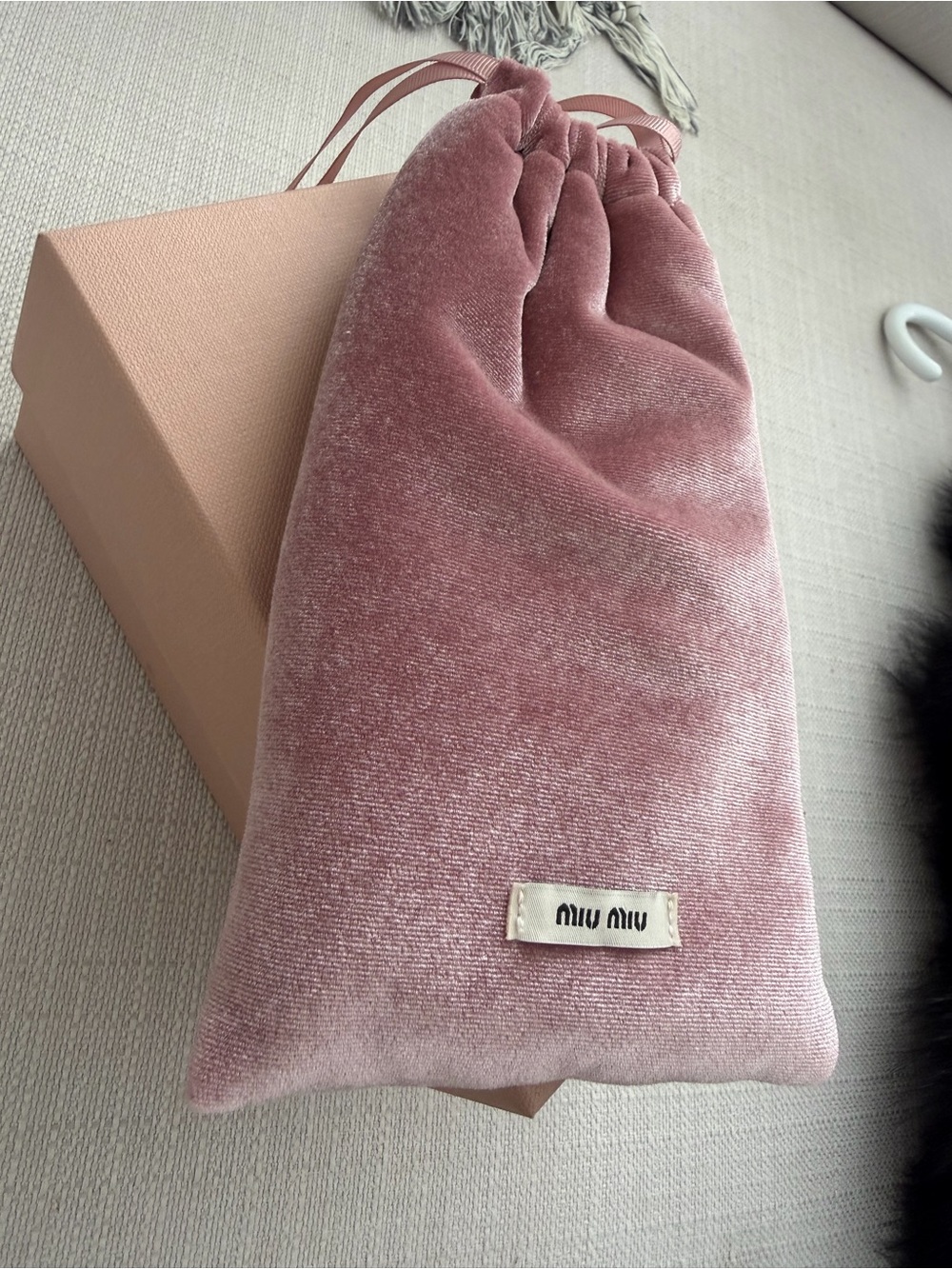 Miu Miu rose sunglasses with Pouch and box. ❤️